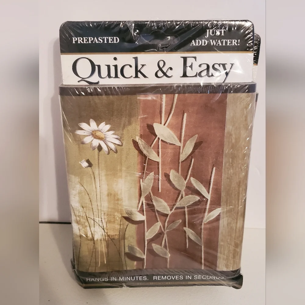 New! Vintage Quick & Easy Prepasted Wall Border 5yrds each- LOT OF 3